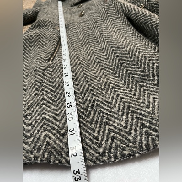 Laundry By Shelli Segal Black and White Pea Coat Size S - Picture 5 of 14